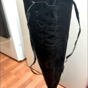 Black over the knee boots